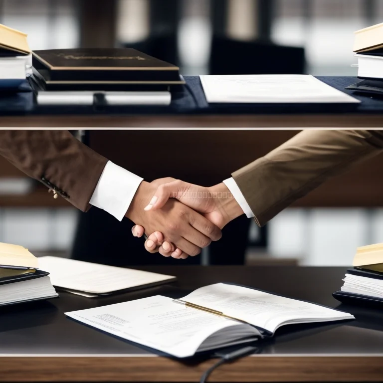 Team bespricht rechtliche Unterlagen